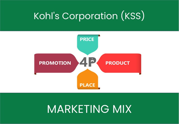 Marketing Mix Analysis of Kohl's Corporation (KSS).