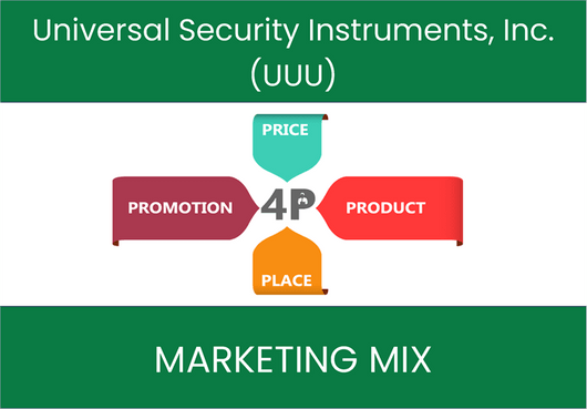 Marketing Mix Analysis of Universal Security Instruments, Inc. (UUU)