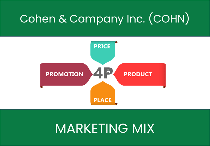 Marketing Mix Analysis of Cohen & Company Inc. (COHN)