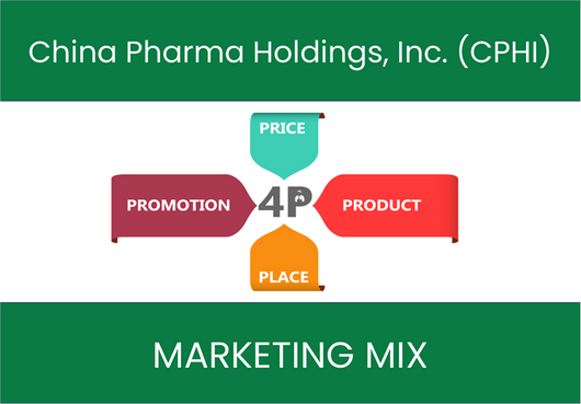 Marketing Mix Analysis of China Pharma Holdings, Inc. (CPHI)