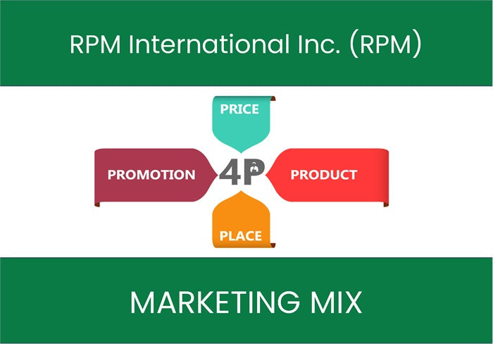 Marketing Mix Analysis of RPM International Inc. (RPM).