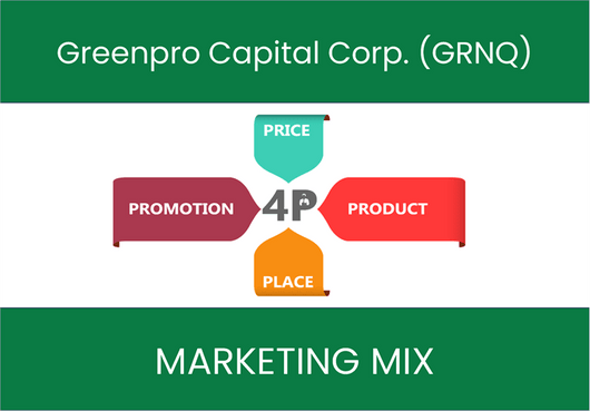 Marketing Mix Analysis of Greenpro Capital Corp. (GRNQ)