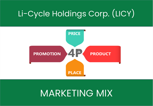 Marketing Mix Analysis of Li-Cycle Holdings Corp. (LICY)