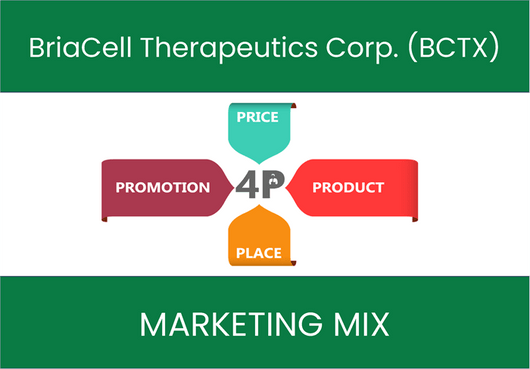 Marketing Mix Analysis of BriaCell Therapeutics Corp. (BCTX)