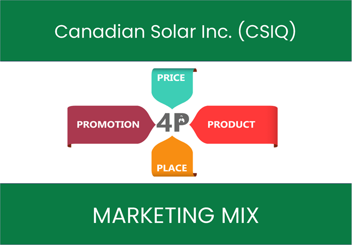 Marketing Mix Analysis of Canadian Solar Inc. (CSIQ)