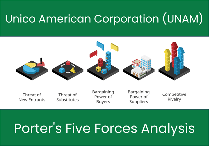 What are the Michael Porter’s Five Forces of Unico American Corporation (UNAM)?