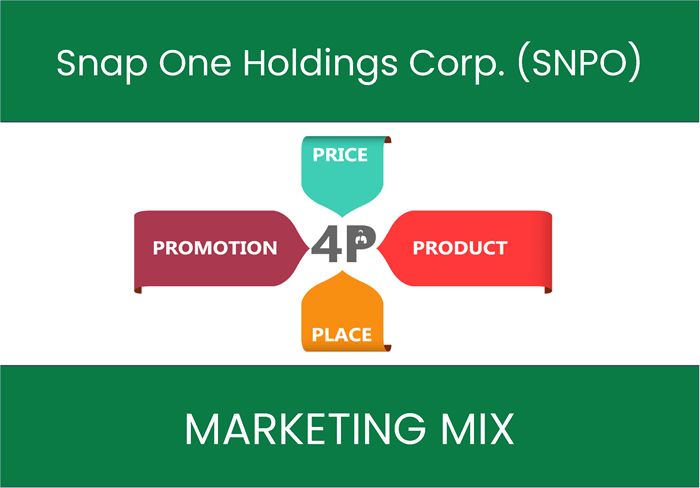 Marketing Mix Analysis of Snap One Holdings Corp. (SNPO)