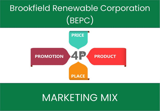 Marketing Mix Analysis of Brookfield Renewable Corporation (BEPC).