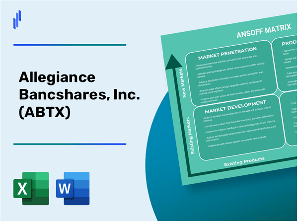 Allegiance Bancshares, Inc. (ABTX)Ansoff Matrix