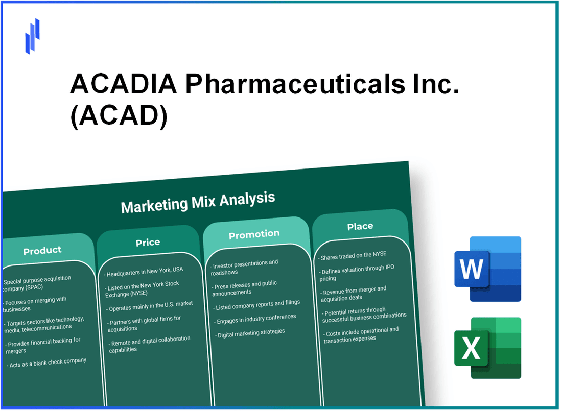 Marketing Mix Analysis of ACADIA Pharmaceuticals Inc. (ACAD)