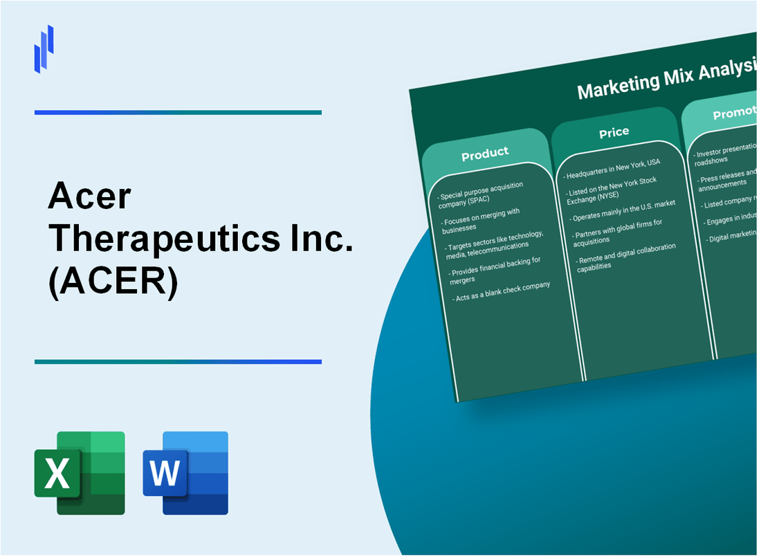 Marketing Mix Analysis of Acer Therapeutics Inc. (ACER)