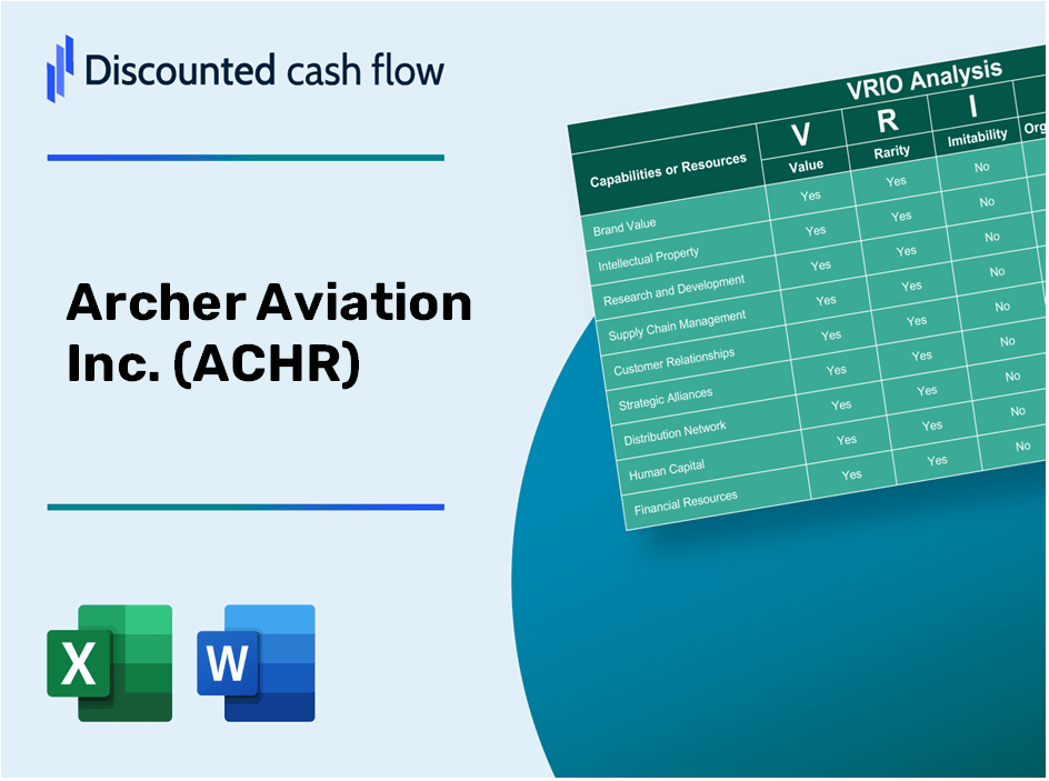 Archer Aviation Inc. (ACHR): VRIO Analysis [10-2024 Updated]