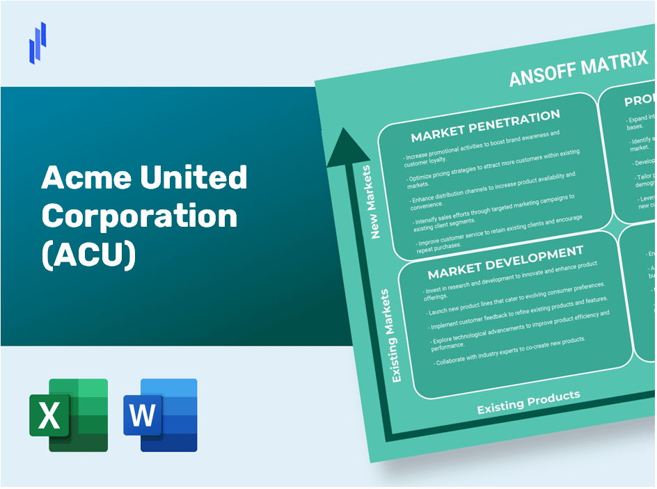 Acme United Corporation (ACU)Ansoff Matrix