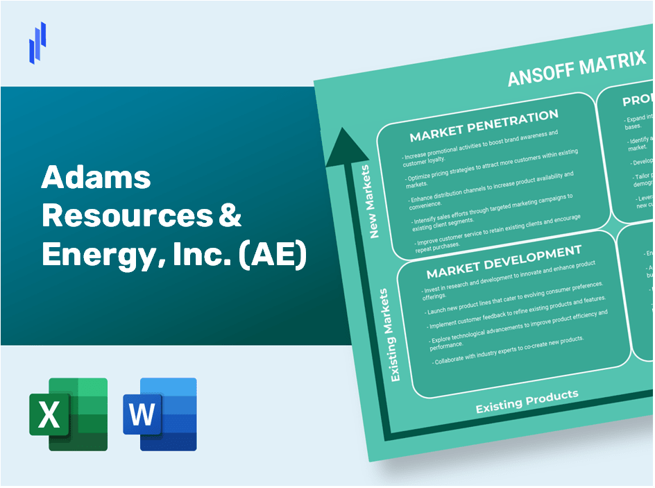 Adams Resources & Energy, Inc. (AE)Ansoff Matrix