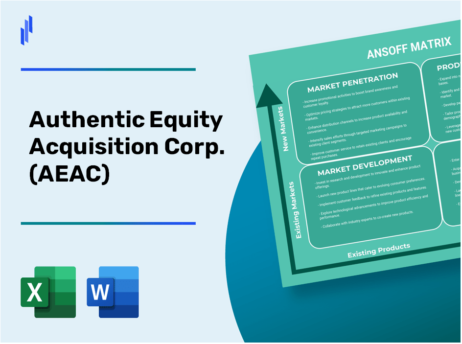 Authentic Equity Acquisition Corp. (AEAC)Ansoff Matrix