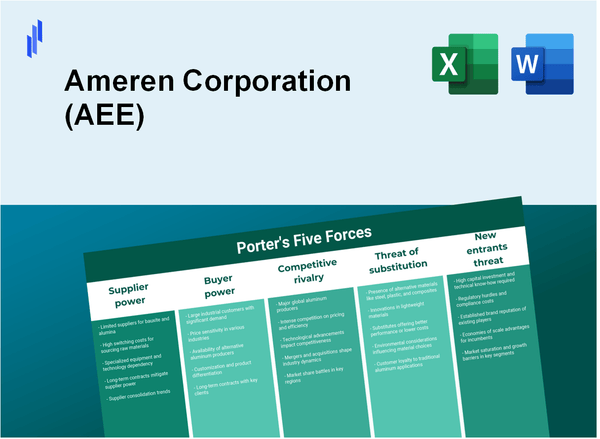 What are the Porter's Five Forces of Ameren Corporation (AEE)?