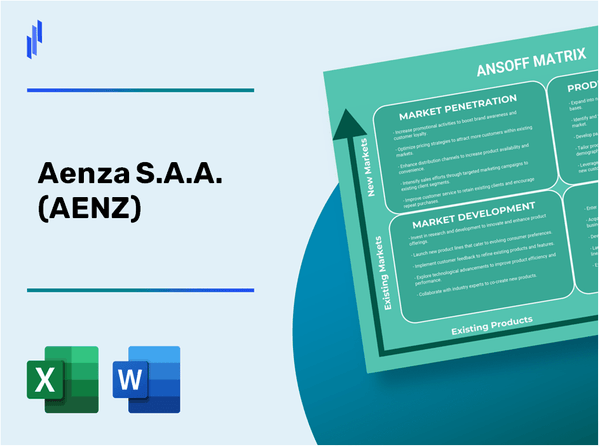 Aenza S.A.A. (AENZ)Ansoff Matrix