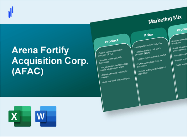 Marketing Mix Analysis of Arena Fortify Acquisition Corp. (AFAC)