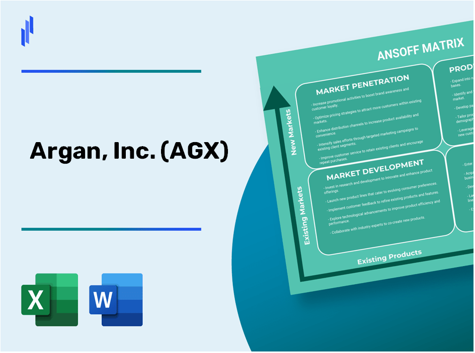 Argan, Inc. (AGX)Ansoff Matrix