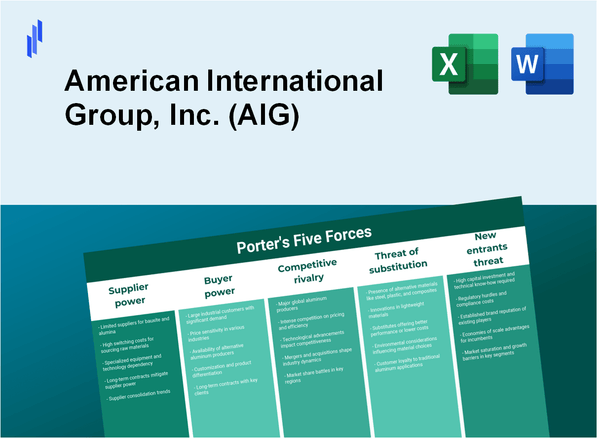 What are the Porter's Five Forces of American International Group, Inc. (AIG)?