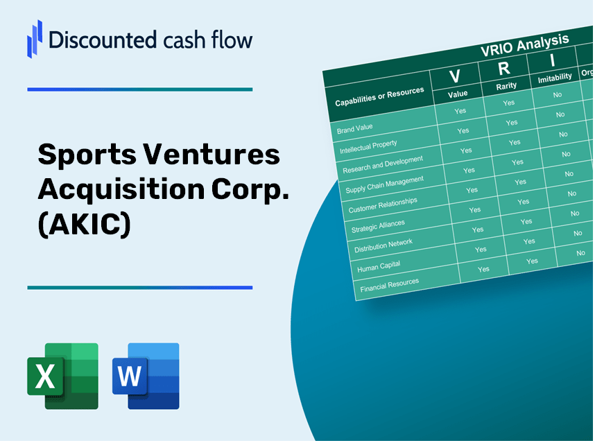 Sports Ventures Acquisition Corp. (AKIC): VRIO Analysis [10-2024 Updated]