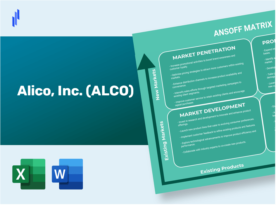 Alico, Inc. (ALCO)Ansoff Matrix