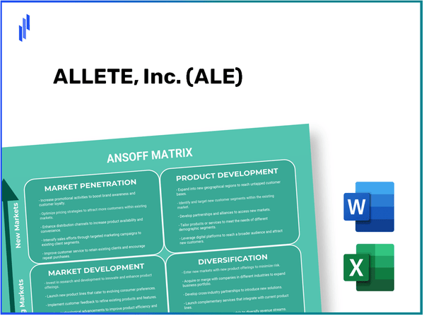 ALLETE, Inc. (ALE)Ansoff Matrix