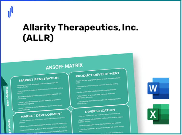 Allarity Therapeutics, Inc. (ALLR)Ansoff Matrix