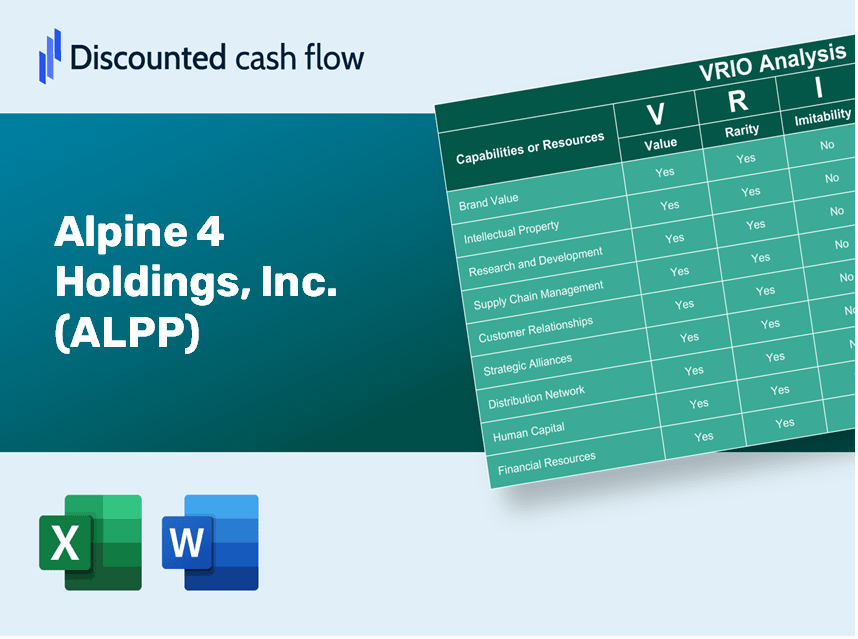 Alpine 4 Holdings, Inc. (ALPP): VRIO Analysis [10-2024 Updated]