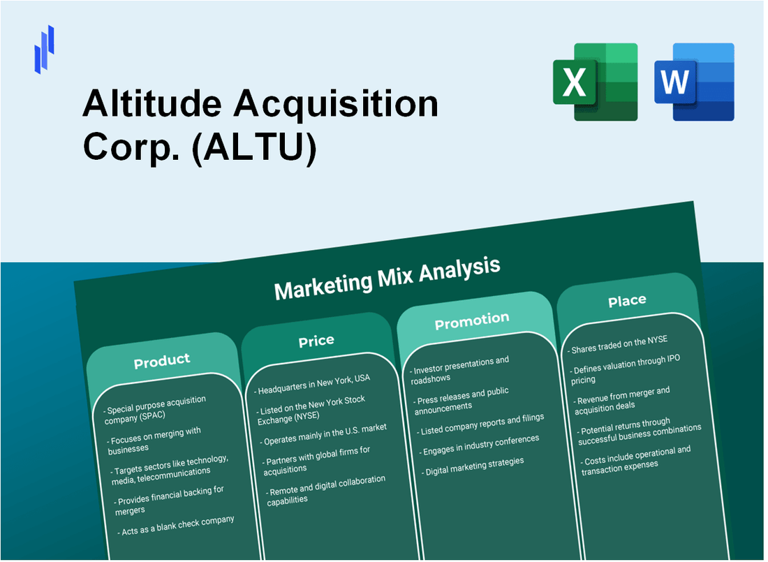 Marketing Mix Analysis of Altitude Acquisition Corp. (ALTU)