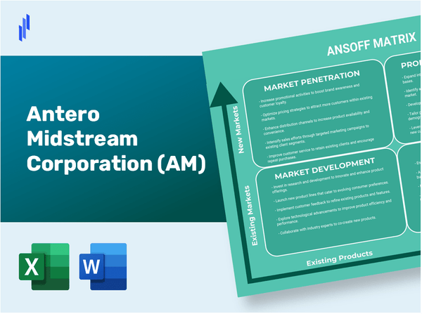 Antero Midstream Corporation (AM)Ansoff Matrix