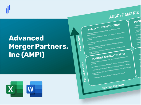 Advanced Merger Partners, Inc (AMPI)Ansoff Matrix