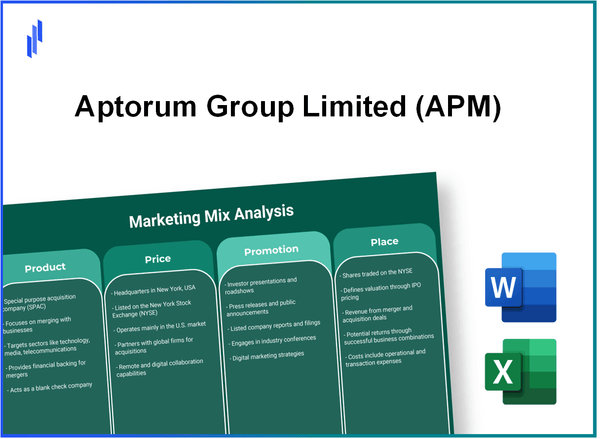 Marketing Mix Analysis of Aptorum Group Limited (APM)