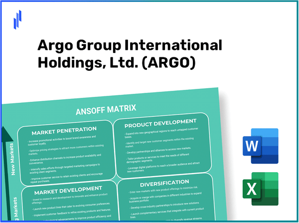 Argo Group International Holdings, Ltd. (ARGO)Ansoff Matrix