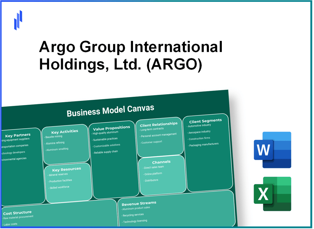 Argo Group International Holdings, Ltd. (ARGO): Business Model Canvas