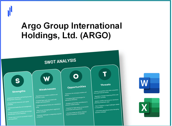 Argo Group International Holdings, Ltd. (ARGO) SWOT Analysis