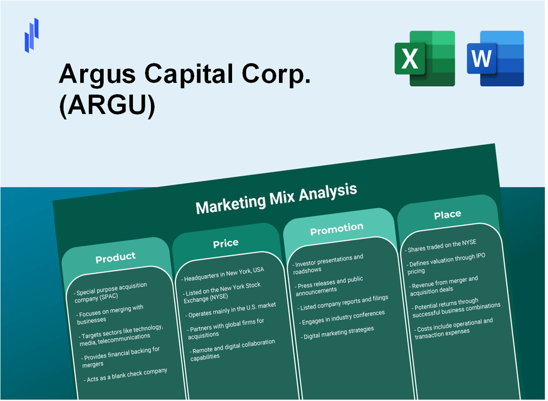 Marketing Mix Analysis of Argus Capital Corp. (ARGU)