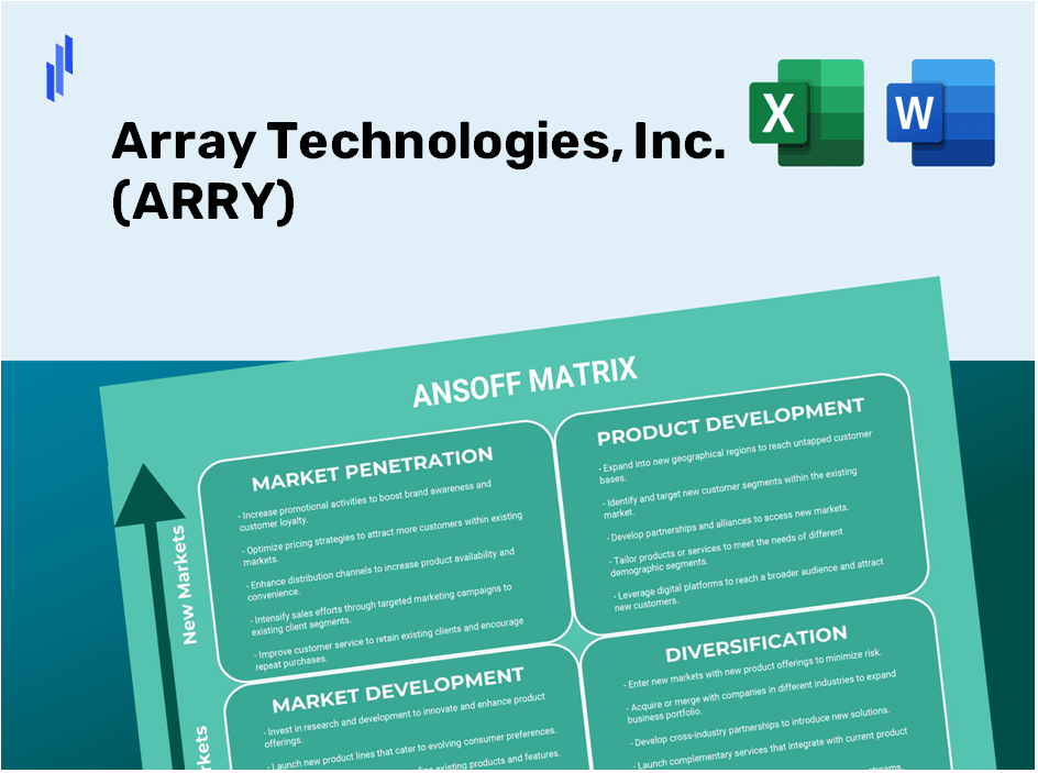 Array Technologies, Inc. (ARRY)Ansoff Matrix