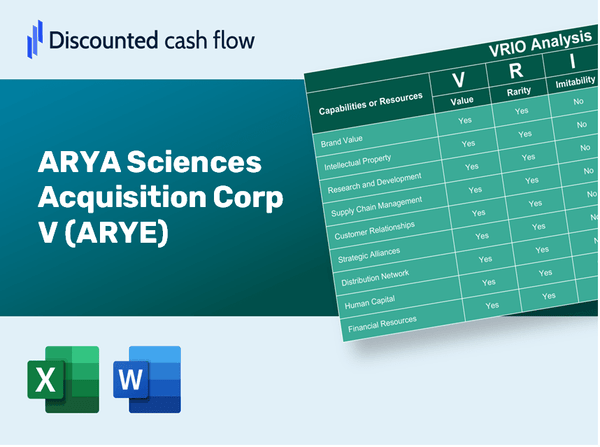 ARYA Sciences Acquisition Corp V (ARYE): VRIO Analysis [10-2024 Updated]