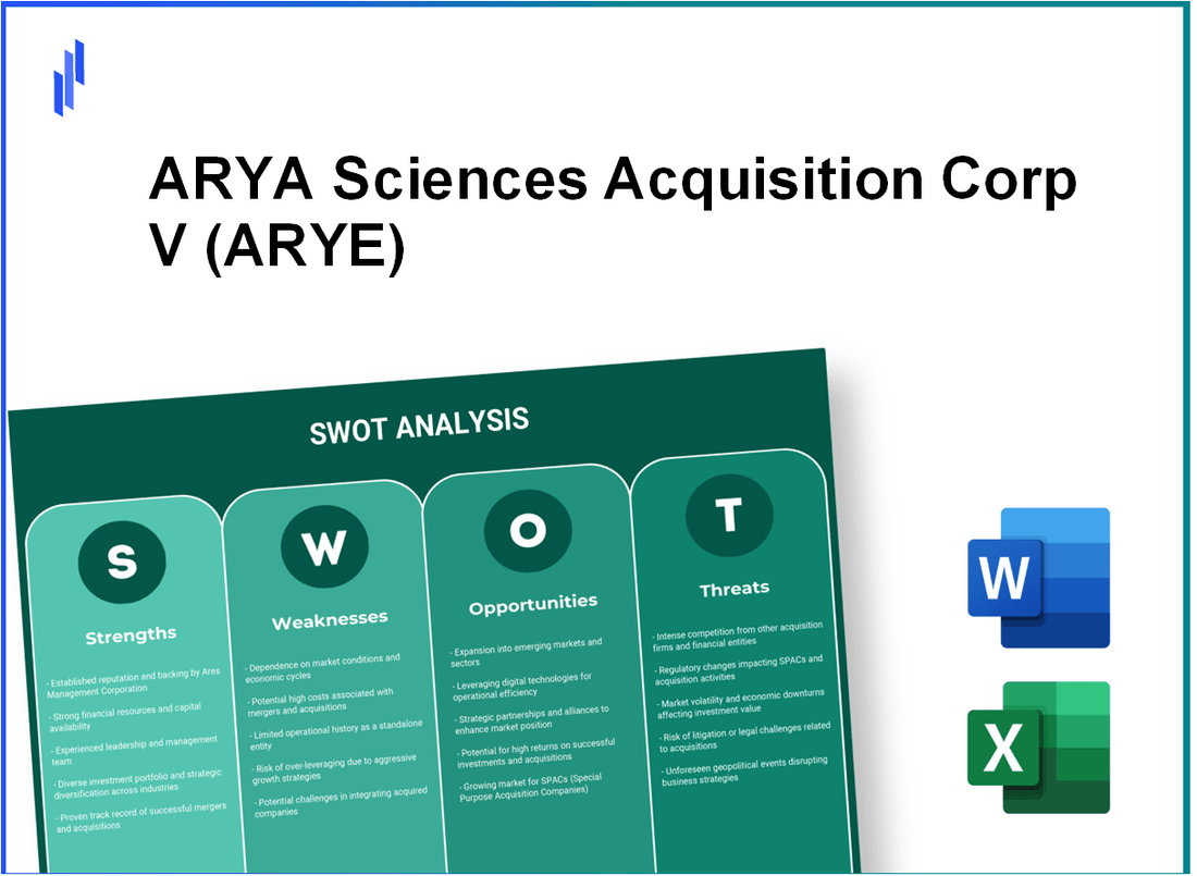 ARYA Sciences Acquisition Corp V (ARYE) SWOT Analysis