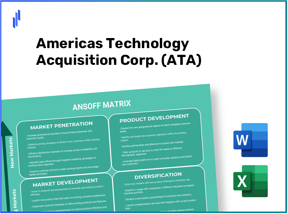 Americas Technology Acquisition Corp. (ATA)Ansoff Matrix