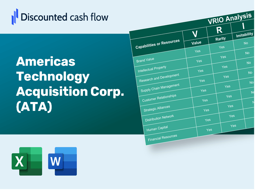 Americas Technology Acquisition Corp. (ATA): VRIO Analysis [10-2024 Updated]