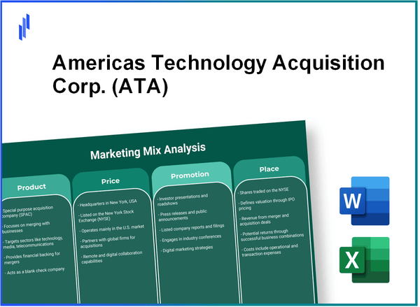 Marketing Mix Analysis of Americas Technology Acquisition Corp. (ATA)