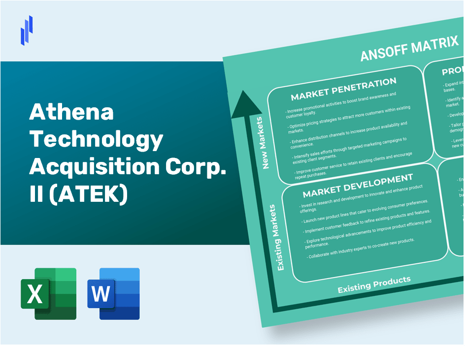 Athena Technology Acquisition Corp. II (ATEK)Ansoff Matrix