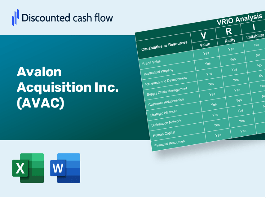 Avalon Acquisition Inc. (AVAC): VRIO Analysis [10-2024 Updated]