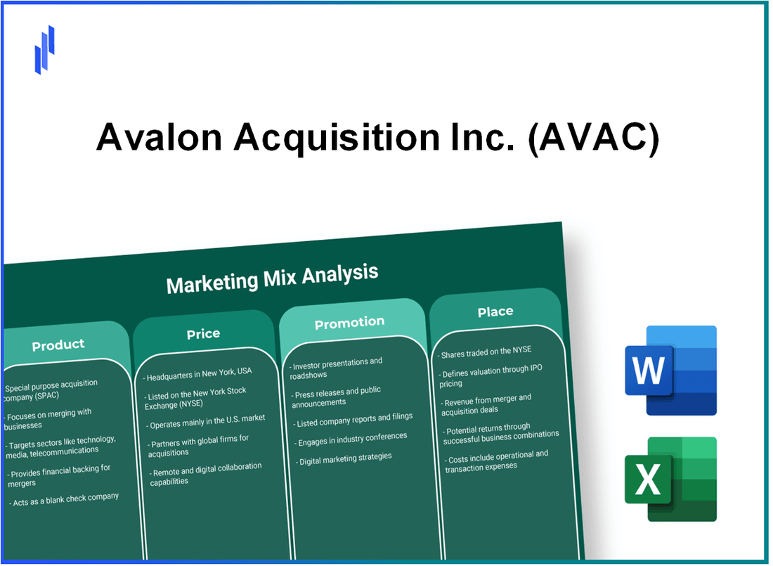 Marketing Mix Analysis of Avalon Acquisition Inc. (AVAC)