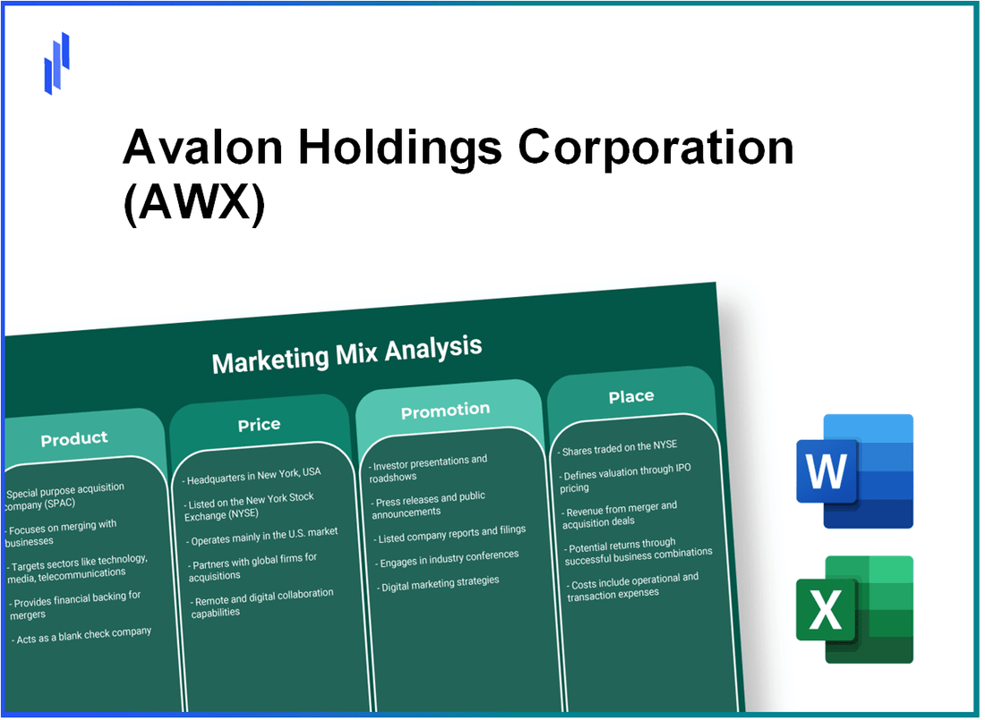 Marketing Mix Analysis of Avalon Holdings Corporation (AWX)