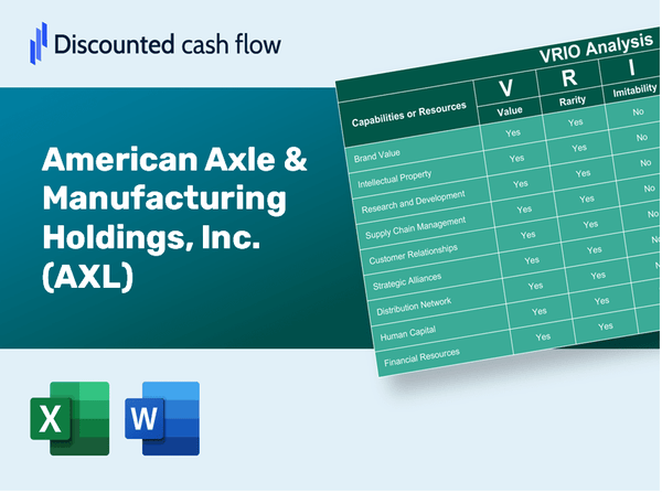 American Axle & Manufacturing Holdings, Inc. (AXL): VRIO Analysis [10-2024 Updated]