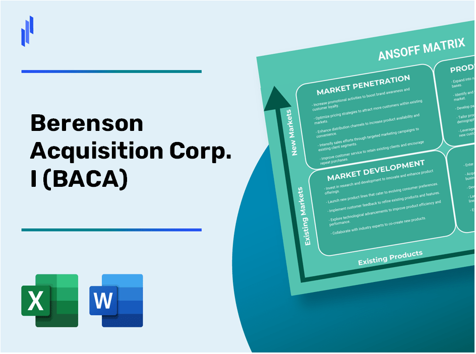 Berenson Acquisition Corp. I (BACA)Ansoff Matrix