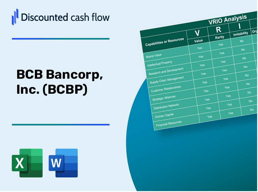 BCB Bancorp, Inc. (BCBP): VRIO Analysis [10-2024 Updated]